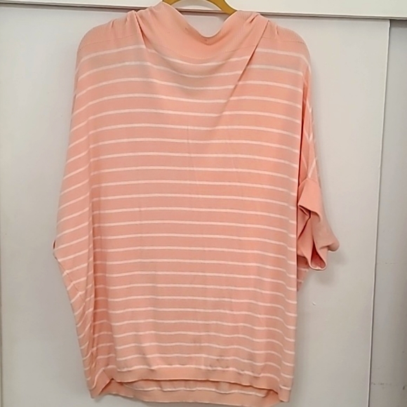 Peach/White Stripped Blouse - Picture 4 of 7